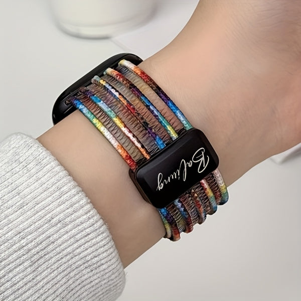 Customized Personalized Custom Name Color Breathable Magnetic Band for Apple Watch