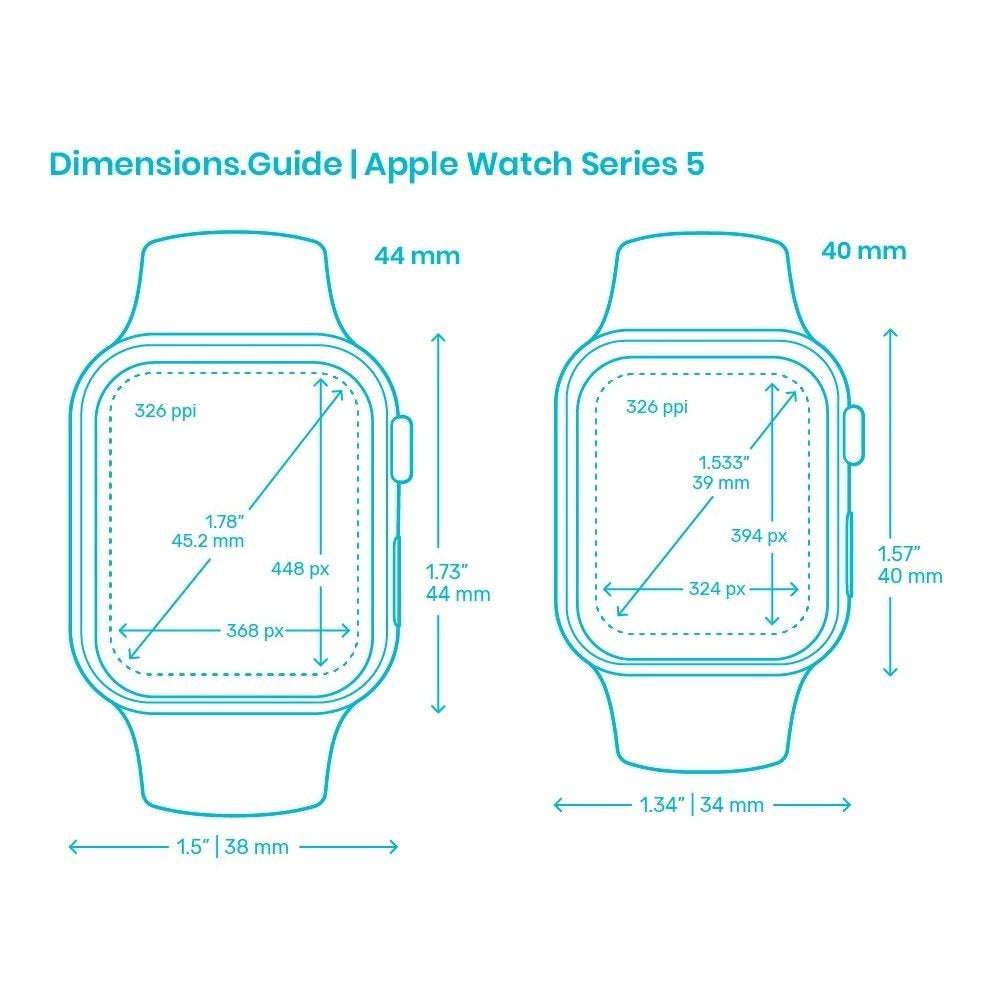 Apple Watch Series 5 40mm 44mm WIFI + GPS + Cellular - All Colors - Very Good