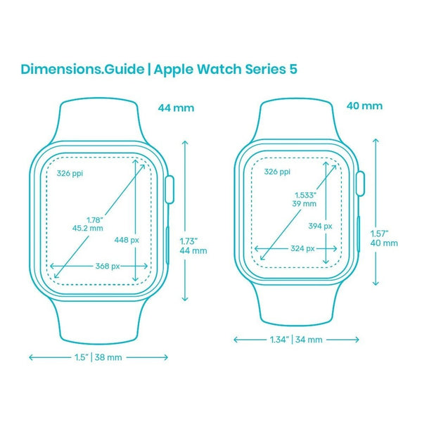 Apple Watch Series 5 40mm 44mm WIFI + GPS + Cellular - All Colors - Very Good