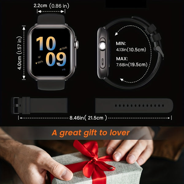 Smart Watch Multifunctional Full Screen Touch Smart Watch | 1000mAh Battery, Multiple Sport Modes