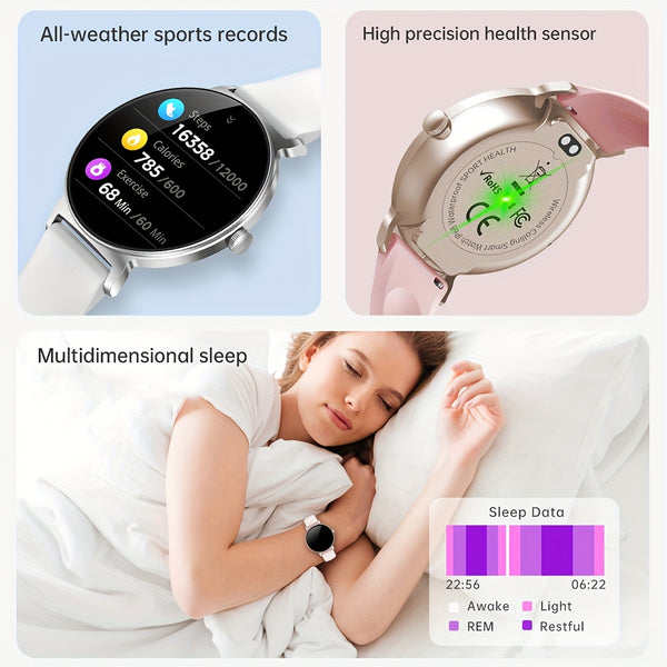 Ultra-Thin And Durable Smart Watch for Men And Women, Battery Life of 5-7 Days, Wireless Calling