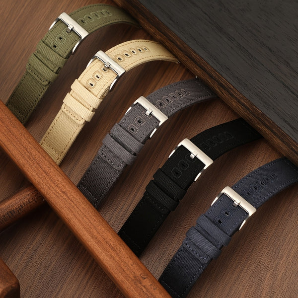 Quick Release Nylon Watch Straps Canvas Band Brushed Buckle Watchband Gifts for Men Women Smartwatch Band Aaccessories