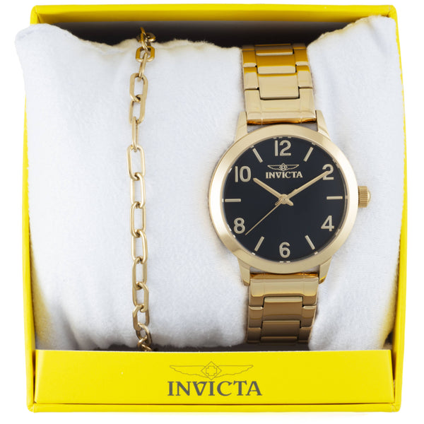 Invicta 47273 Women's Wildflower Quartz Yellow Gold Bracelet Watch