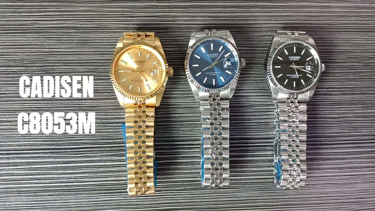 CADISEN New 's Watches Mechanical Automatic Watch for Japan 8215 AR Created-Sapphire