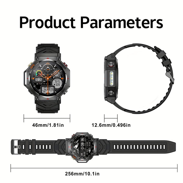 1.81 Inch New Smartwatch with GPS and Call Function Compatible with Android and iPhone