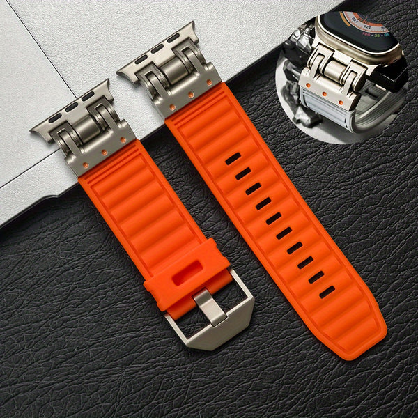 1pc Silicone Watch Band Soft Durable 1pc Silicone Sport Watch Band | Replacement Strap for iWatch Series 10