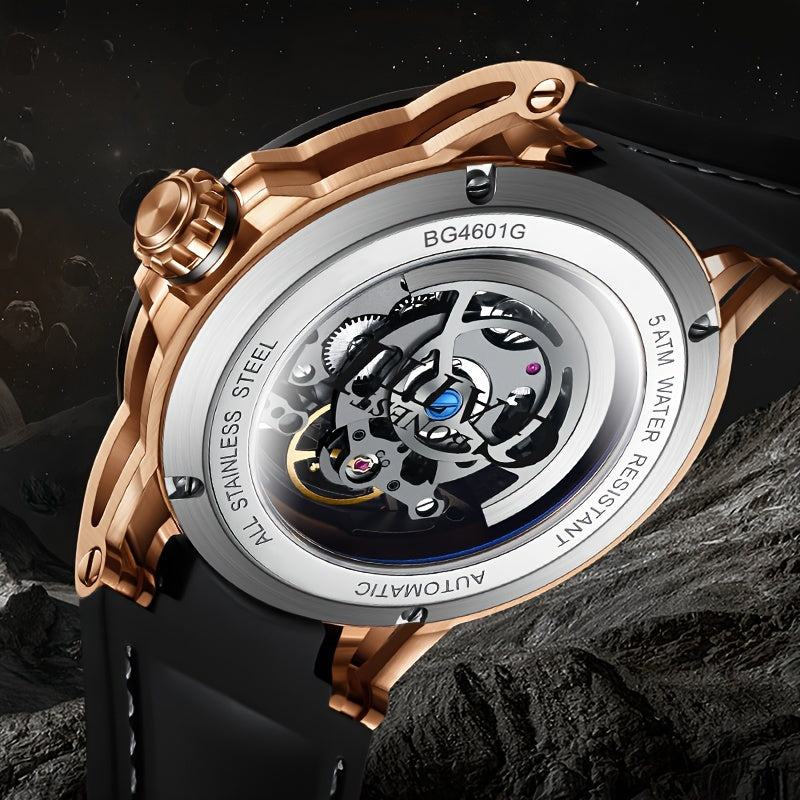 Hollow Automatic Mechanical Watch For Men, Suitable For Business And Sports