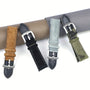 Genuine Suede Leather Watch Strap  Band Vintage Handmade Watchband Grey Brown Replacement Belts for Men Watch Accessories