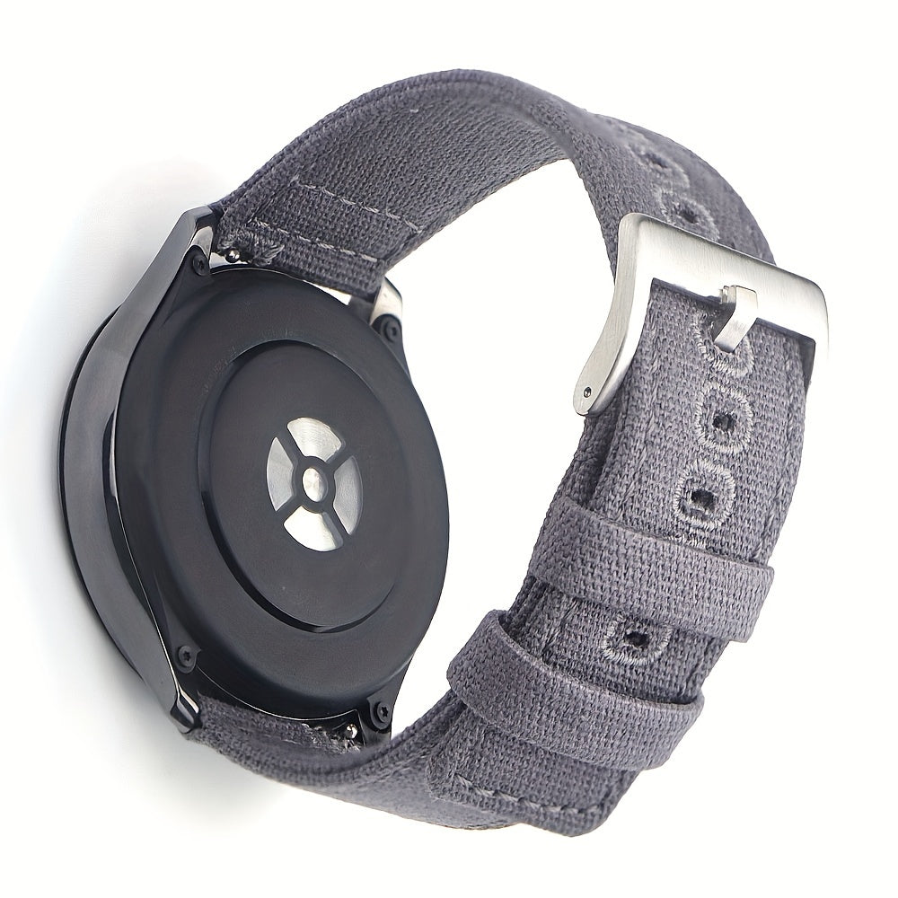 Quick Release Nylon Watch Straps Canvas Band Brushed Buckle Watchband Gifts for Men Women Smartwatch Band Aaccessories