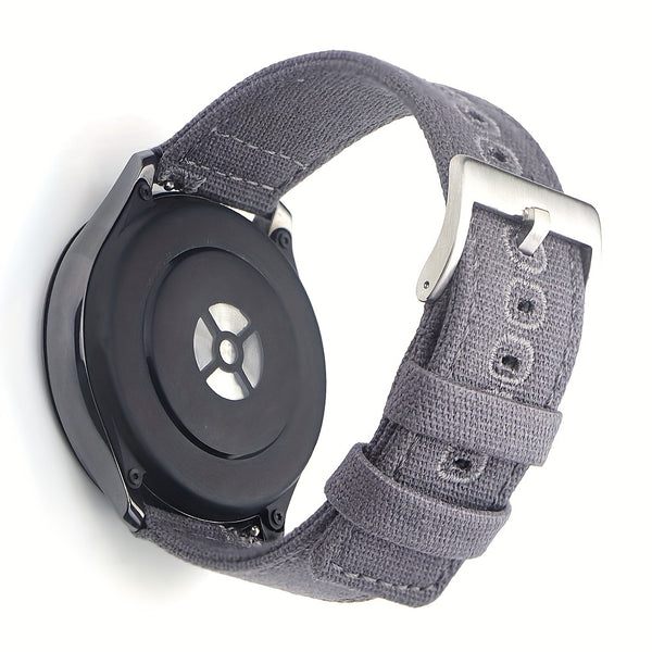 Quick Release Nylon Watch Straps Canvas Band Brushed Buckle Watchband Gifts for Men Women Smartwatch Band Aaccessories