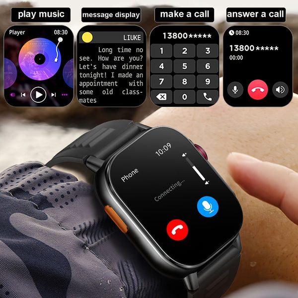 COIUSOR High-Precision GPS Smartwatch with Wireless Calling, Compass & LED, IPS HD Display