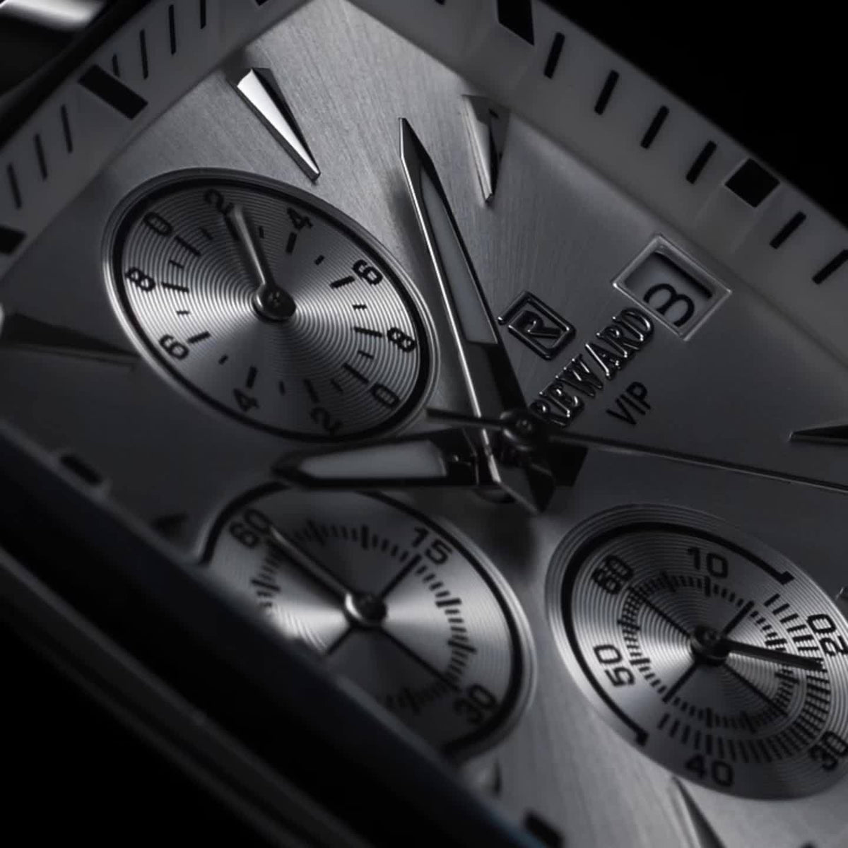 REWARD Rectangle Men'S Watches Quartz Wristwatches Luxury Business Watch Clock Luminous Hands Clock