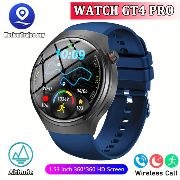 2025 new GT4 outdoor smart watch, equipped with a 1.53-inch high-definition screen