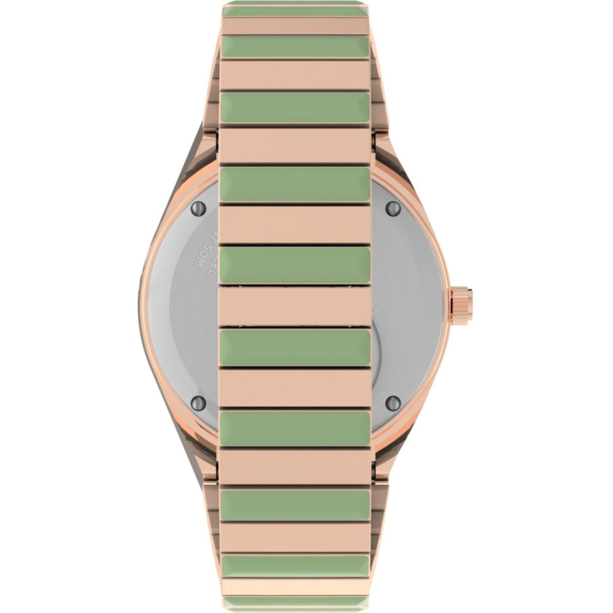 Timex TW2V38700 Women's Q Malibu Quartz Green Dial Bracelet Watch