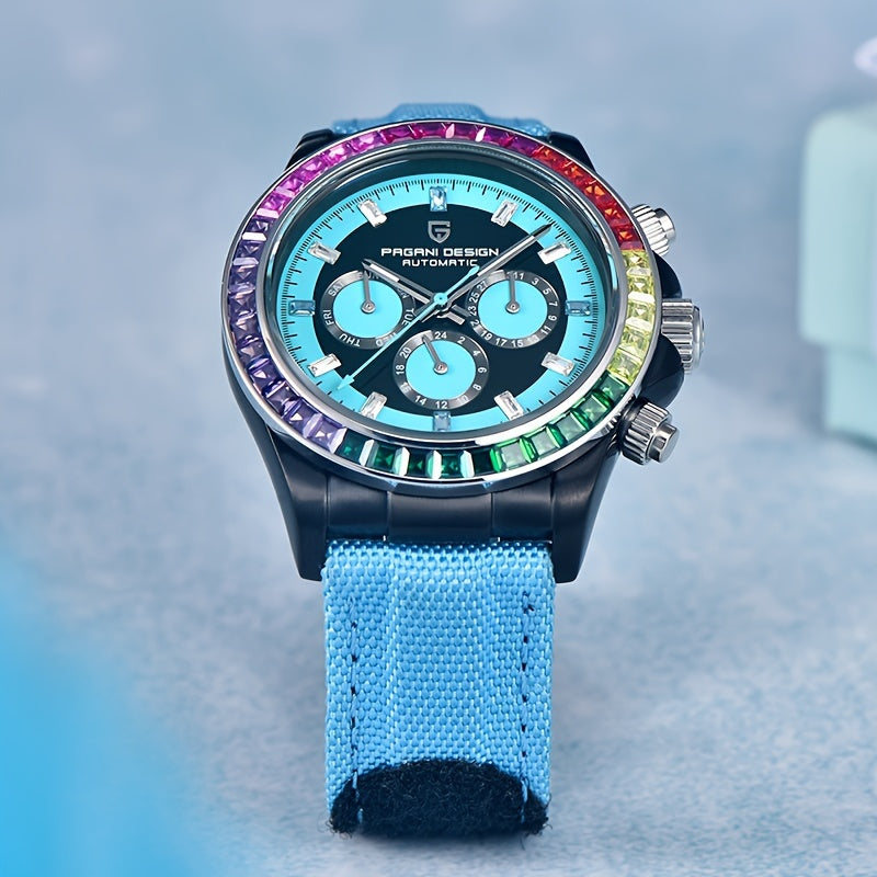 Luxury Mechanical Watch PAGANI DESIGN Men's Watch | Multifunctional Mechanical Luxury Stainless Steel Calendar