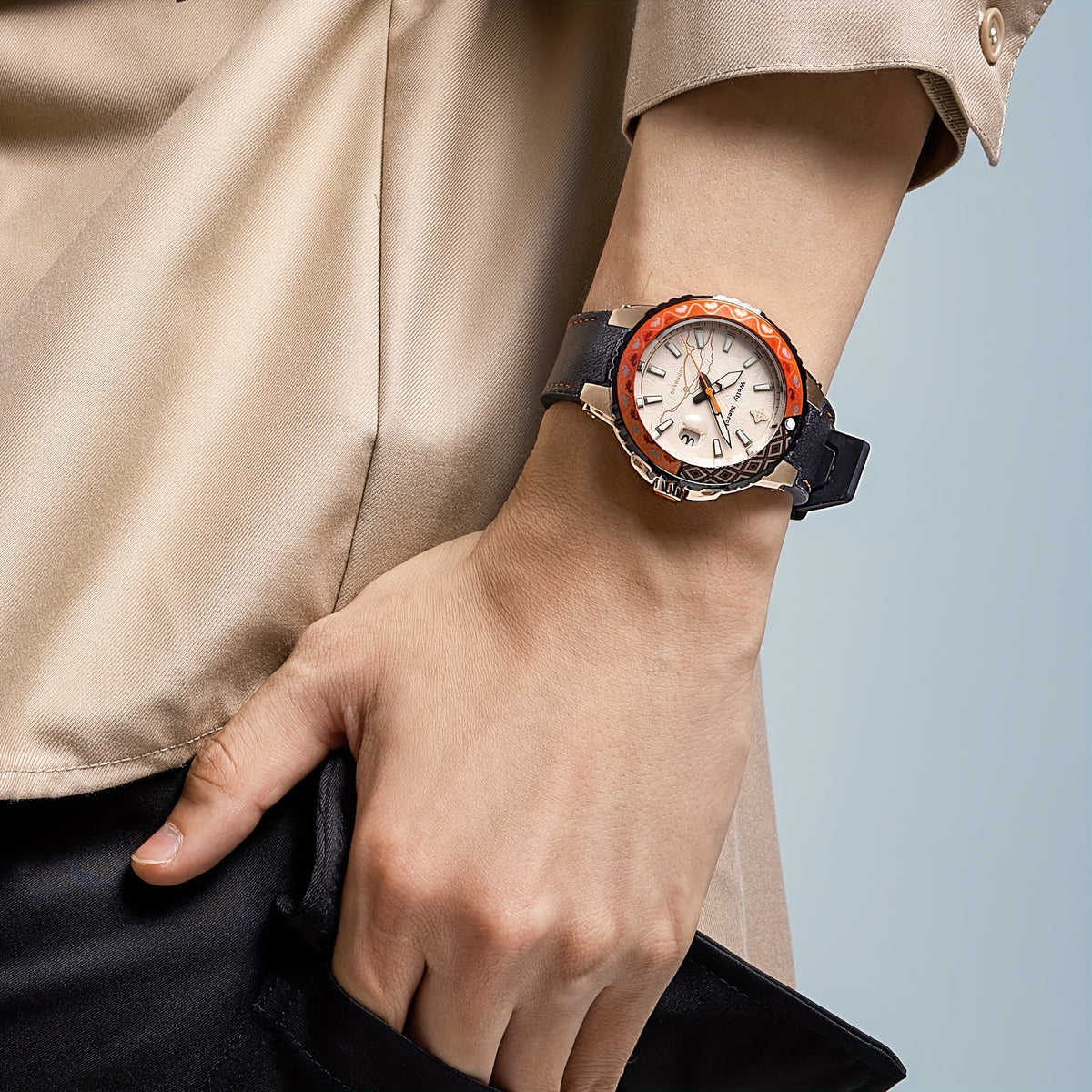 Chinese Style Men's Watch - Miyota 8215 Movement Automatic Watches for Men