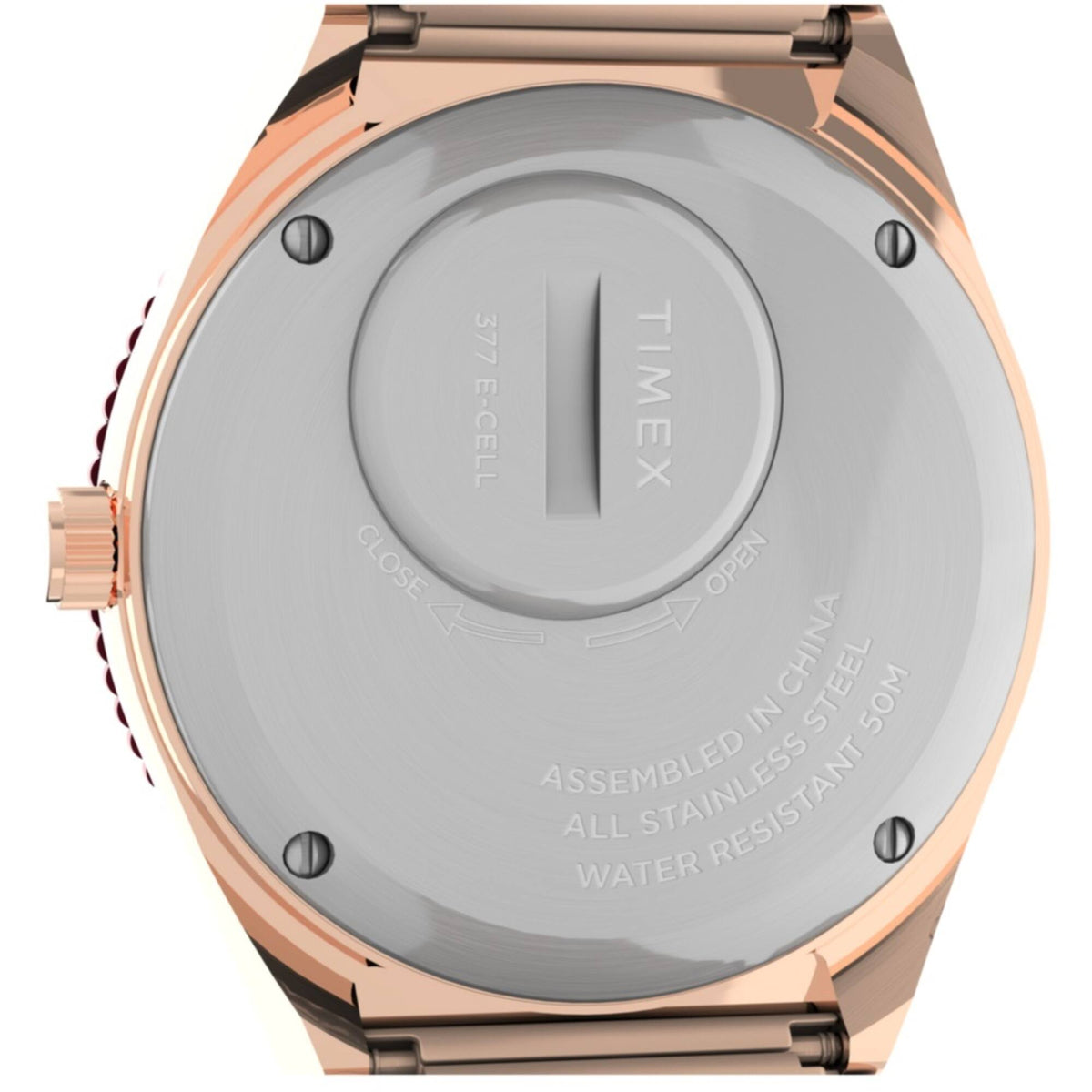 Timex TW2V38600 Women's Q Malibu Quartz Pink Dial Bracelet Watch