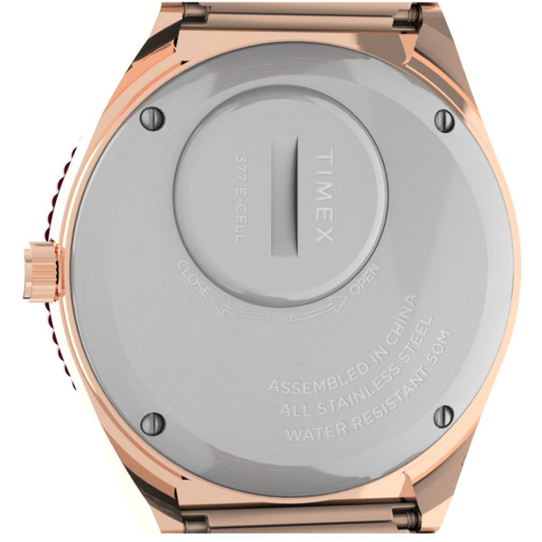 Timex TW2V38600 Women's Q Malibu Quartz Pink Dial Bracelet Watch