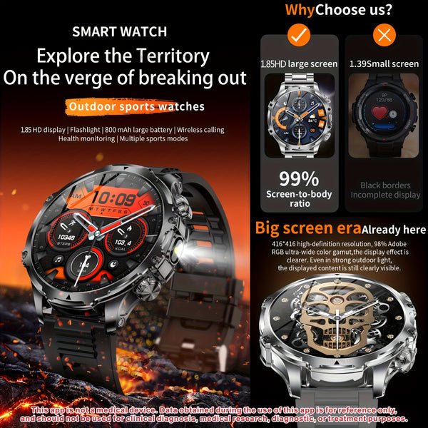 The Latest Smart Watch of 2025 (For Answering\u002FMaking Calls), with 2 Watch Straps, Battery