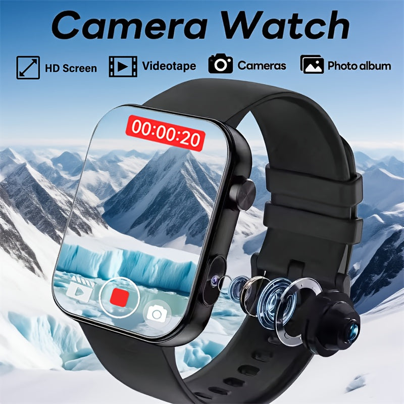 2025 First Smartwatch with Camera, Audio & Video Recording, 1.91