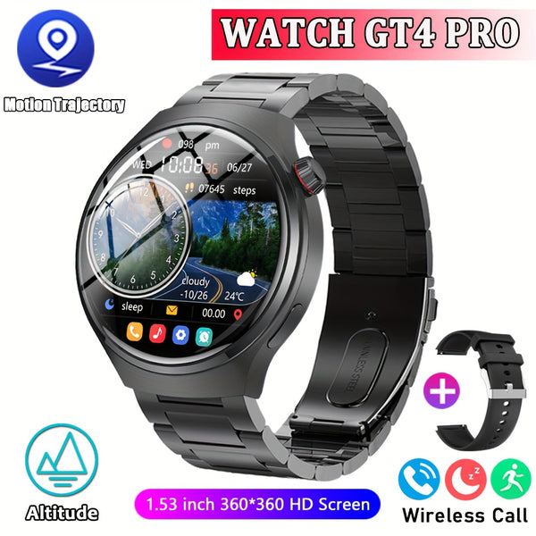 2025 new GT4 outdoor smart watch, equipped with a 1.53-inch high-definition screen