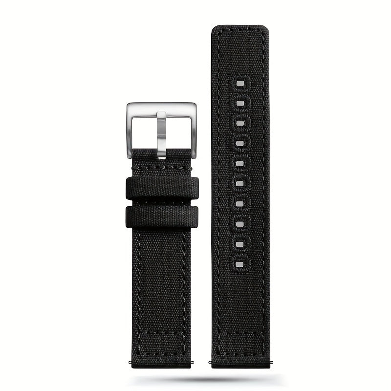 Quick Release Nylon Watch Straps Canvas Band Brushed Buckle Watchband Gifts for Men Women Smartwatch Band Aaccessories