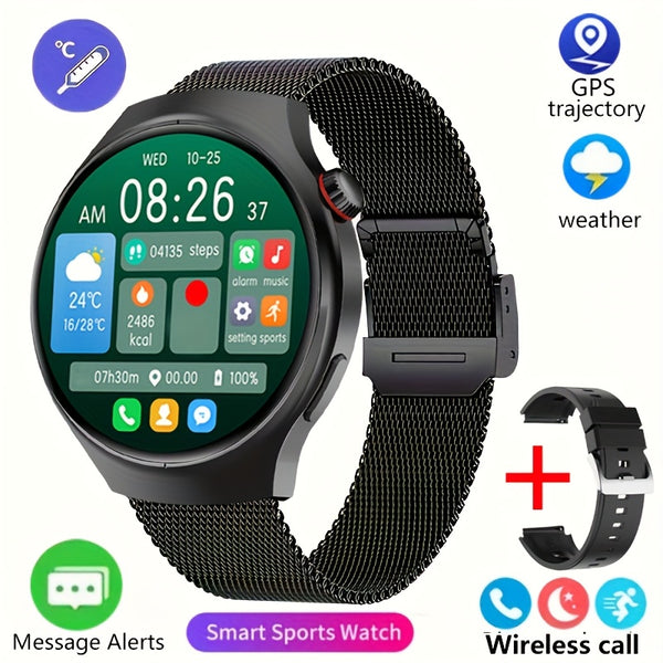 2025 New GT6 Pro Smartwatch, 1.46-inch 360 * 360 High-definition Screen, GPS Motion Trajectory, AI Voice