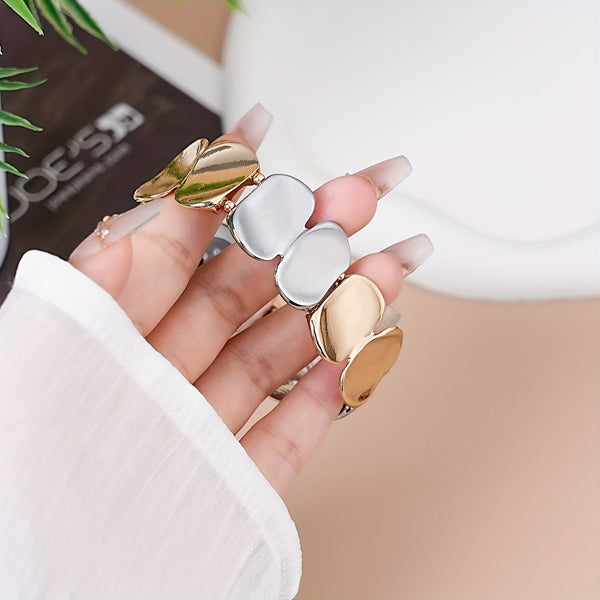 1pc of atmospheric glitter metal strap for men and Women's Apple Watch