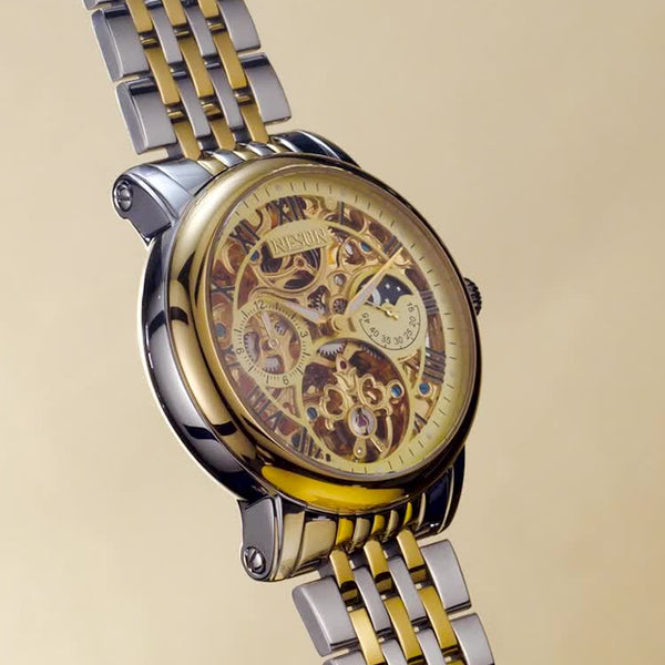 NESUN Automatic Mechanical Men's Watch - Multifunctional Luminous Stainless Steel Classic Business Watch