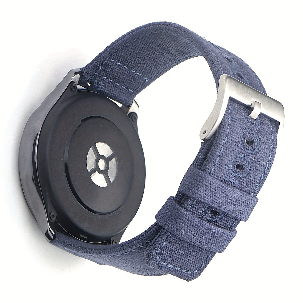 Quick Release Nylon Watch Straps Canvas Band Brushed Buckle Watchband Gifts for Men Women Smartwatch Band Aaccessories