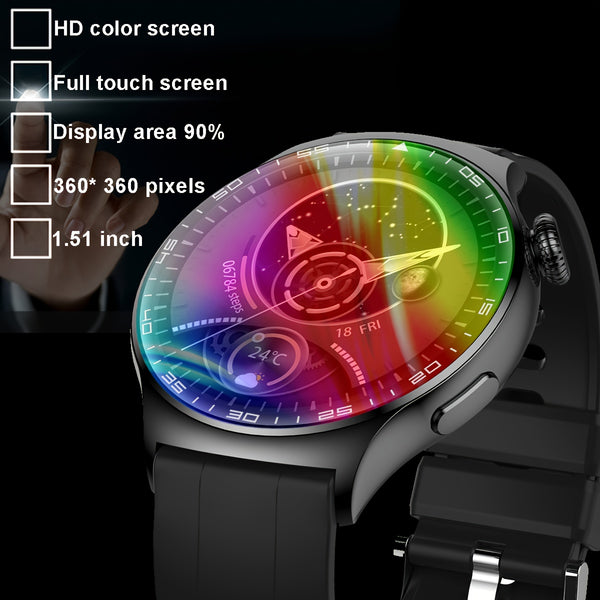 COIUSOR New Men's Business 1.51inch IPS Large Display Smartwatch with Wireless Calling and Mobile Phone Sync