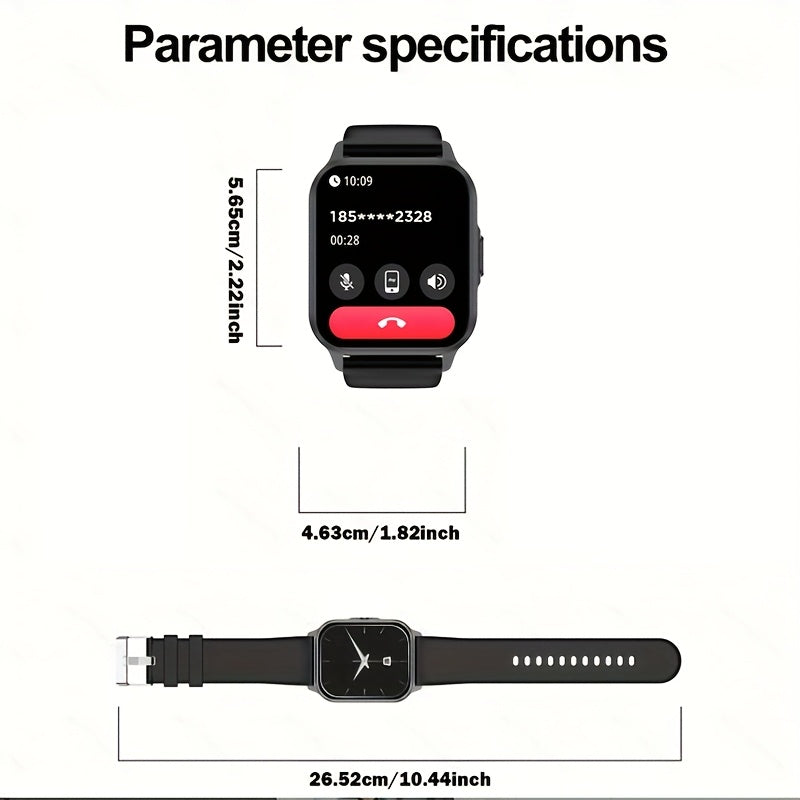 2025 New Smart Watch Men Full Touch Screen Sport Fitness Watch IP67 Waterproof Wireless Call Smartwatch Men+box for Android iPhone