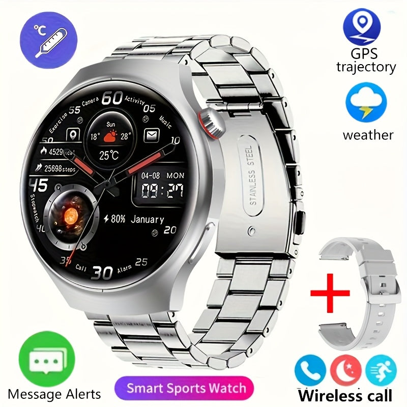 2025 New GT6 Pro Smartwatch, 1.46-inch 360 * 360 High-definition Screen, GPS Motion Trajectory, AI Voice