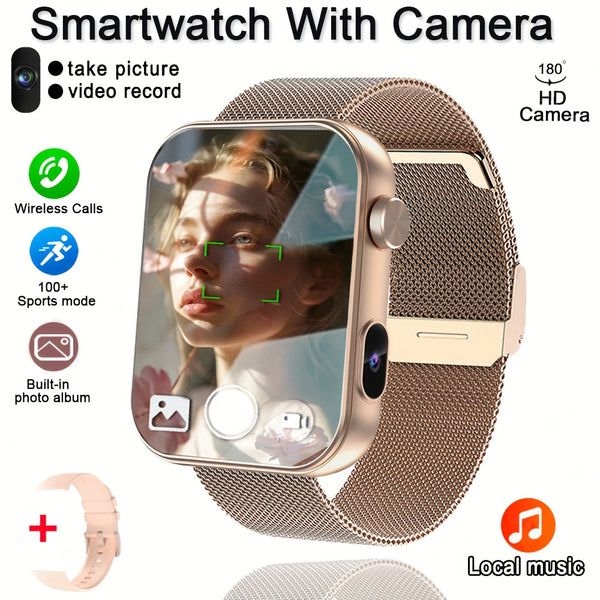 2025'S First Smart Watch That Can Take Photos, Record Audio, and Video, Equipped with Built-in Camera