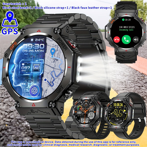 1.81 Inch New Smartwatch with GPS and Call Function Compatible with Android and iPhone