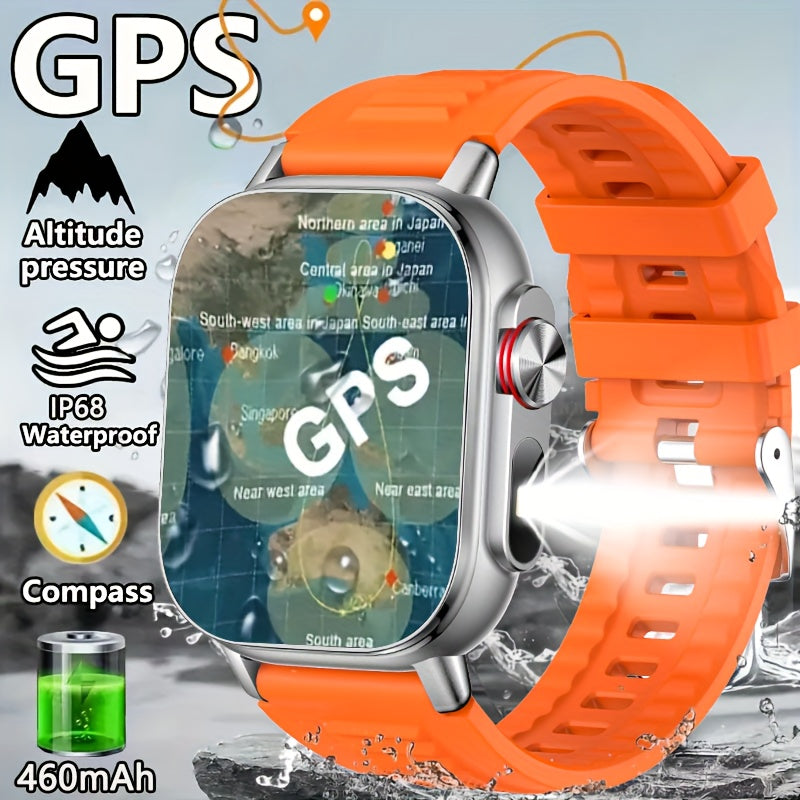 COIUSOR High-Precision GPS Smartwatch with Wireless Calling, Compass & LED, IPS HD Display