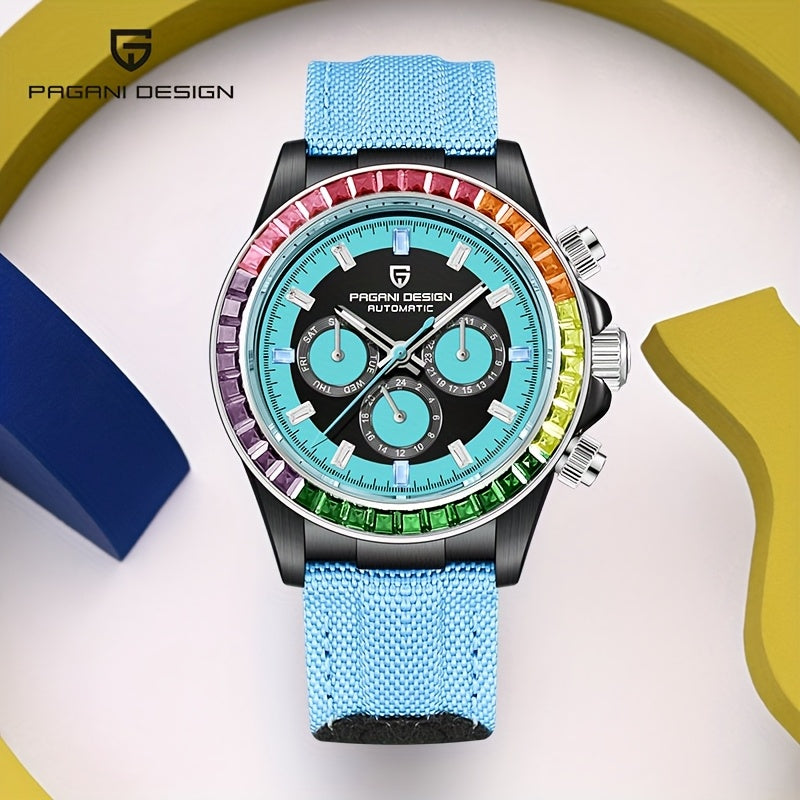 Luxury Mechanical Watch PAGANI DESIGN Men's Watch | Multifunctional Mechanical Luxury Stainless Steel Calendar