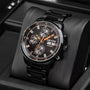 Reef Tiger Watch Men'S Mechanical Watch Automatic Multi-function Double Calendar Business