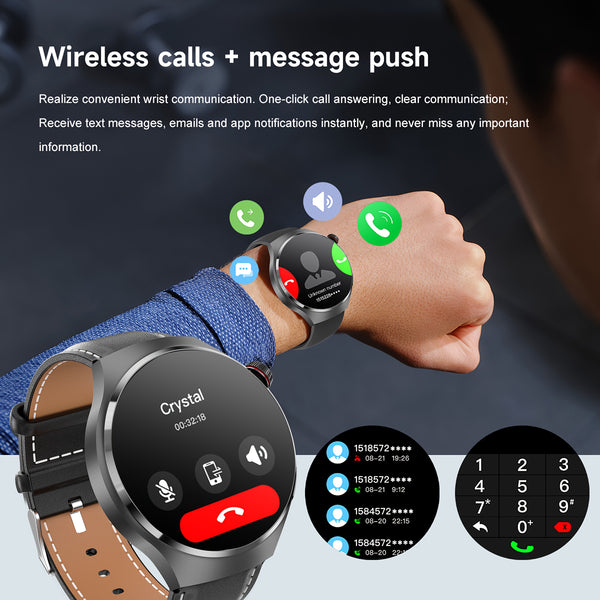 2025 New GPS Sports Smartwatch, 1, 53-inch Full Touch Screen, IP68 Swimming Watch with Built-in GPS Tracking