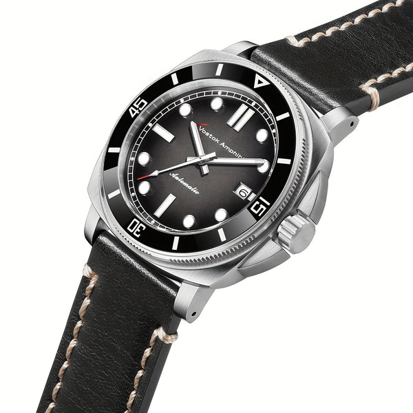 Vostok Amphibia Men'S Luxury Steel Mechanical Watch - Automatic Movement, Date Display