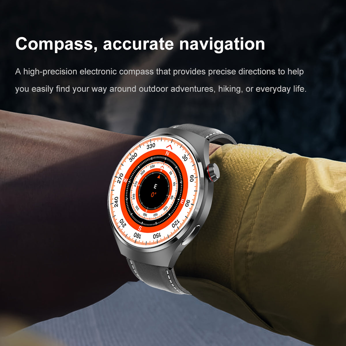 2025 New GPS Sports Smartwatch, 1, 53-inch Full Touch Screen, IP68 Swimming Watch with Built-in GPS Tracking