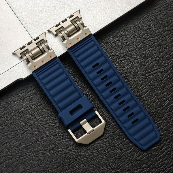 1pc Silicone Watch Band Soft Durable 1pc Silicone Sport Watch Band | Replacement Strap for iWatch Series 10