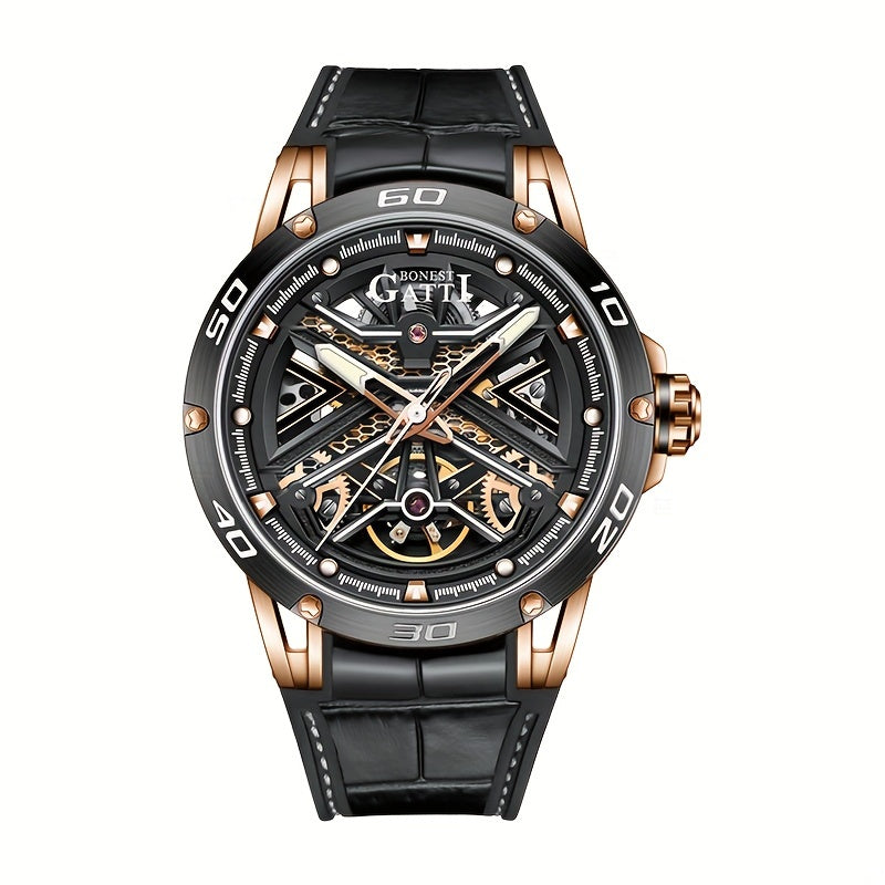 Hollow Automatic Mechanical Watch For Men, Suitable For Business And Sports