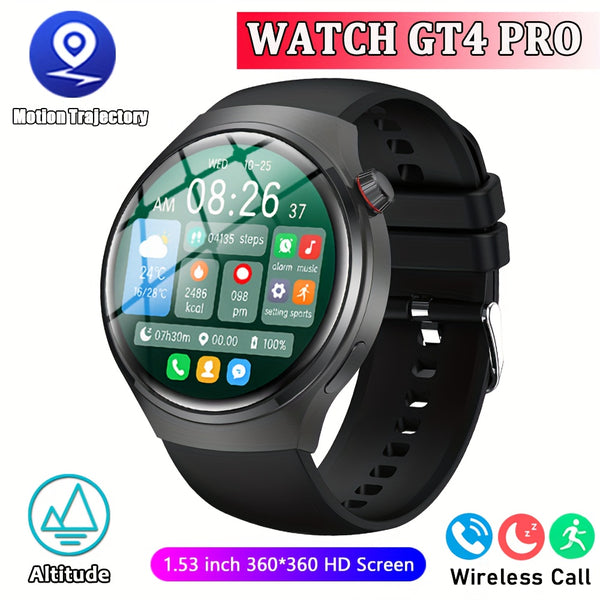2025 new GT4 outdoor smart watch, equipped with a 1.53-inch high-definition screen