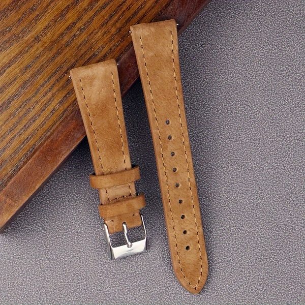 Premium Leather Suede Watch Strap Watchband Gray Blue Brown Watch Bands Quick Release Wristband Belt Accessories for Men