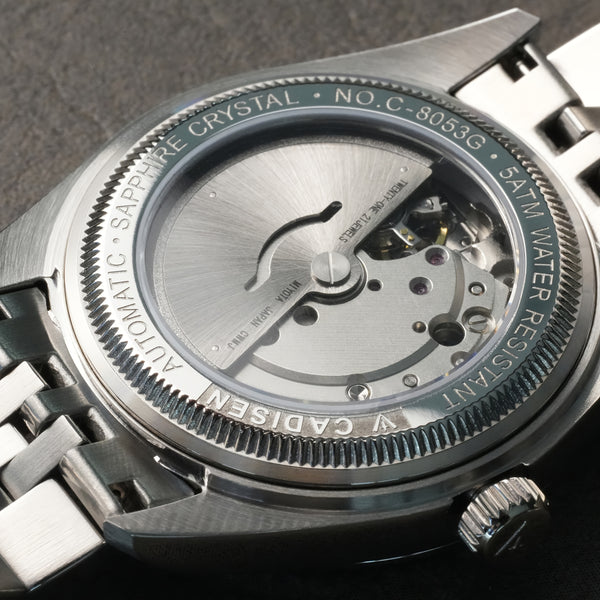 CADISEN New 's Watches Mechanical Automatic Watch for Japan 8215 AR Created-Sapphire