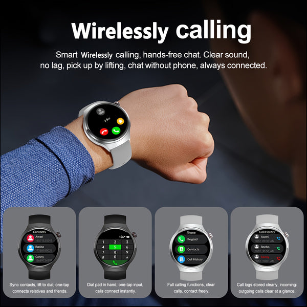 2025 new GT4 outdoor smart watch, equipped with a 1.53-inch high-definition screen