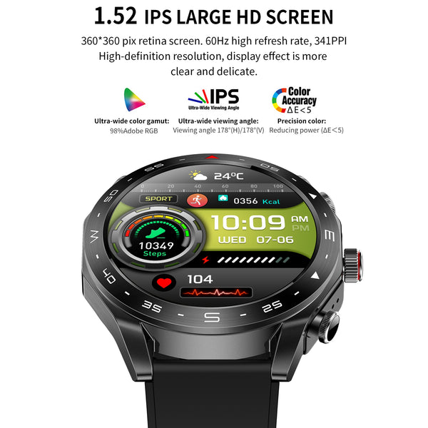 2025 new Men's smart watch, built-in TWS wireless headset, supports wireless calls, message push