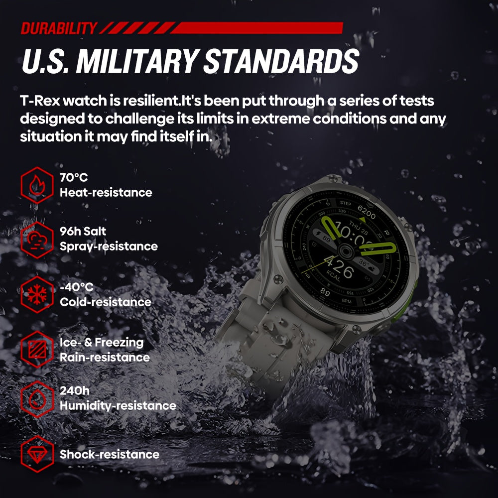 Ciberer Smartwatch Fitness Tracker: Wireless Calls, LED Flashlight, Voice Assistant