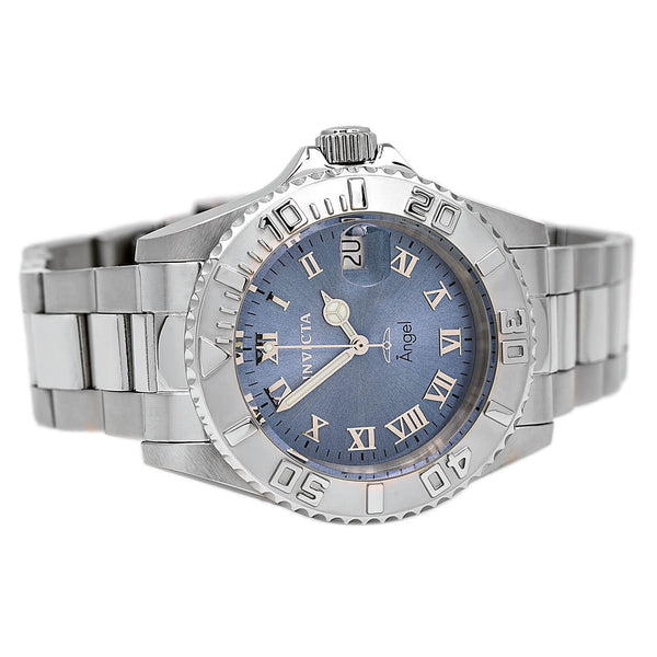 Invicta 14361 Women's Angel Quartz Light Blue Dial Stainless Steel Dive Watch